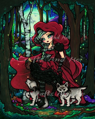 *New*Red Riding Hood Digital Stamp